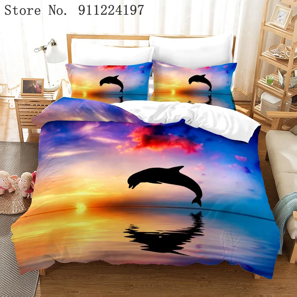 Остров декорации Постельное белье домашние украшения с животными Queen King Размеры
