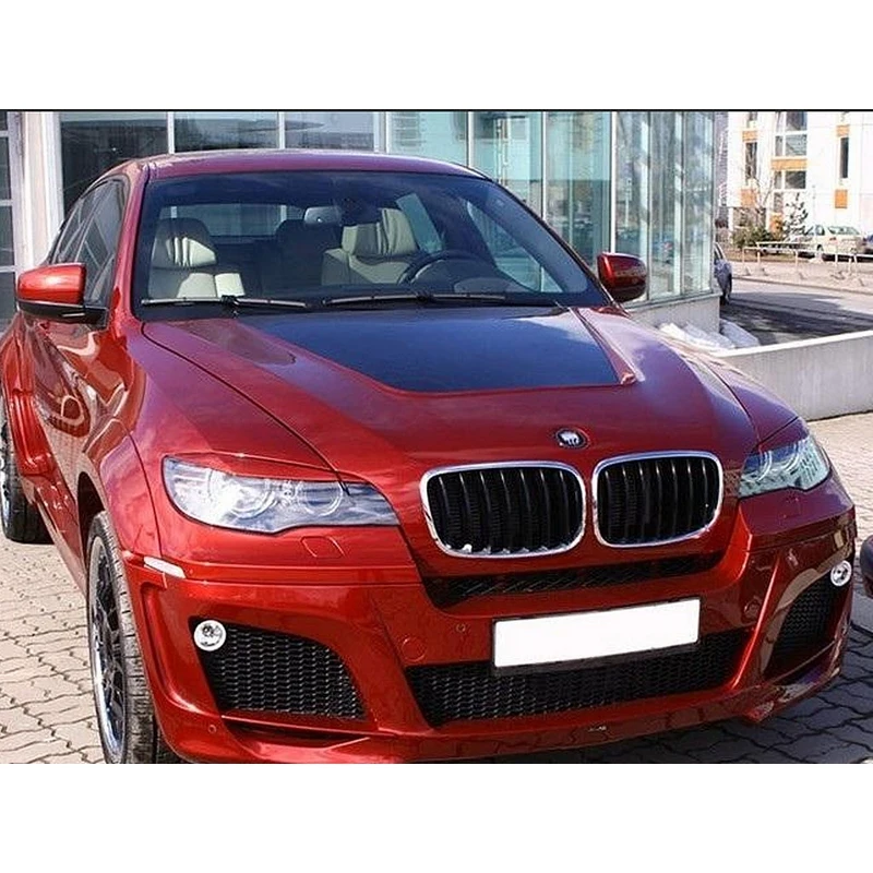 Накладки на фары реснички брови веки для BMW X6 E71 2008-2014 ABS пластик тюнинг накладка