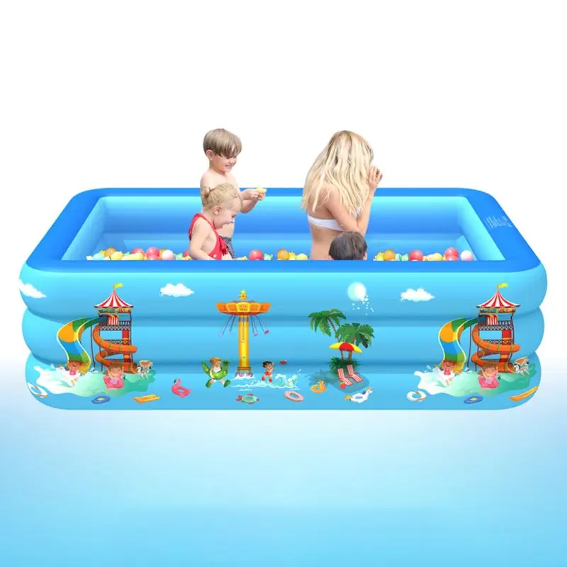 

Baby Inflatable Swimming Pool Portable Children Kids 3Layer Water Playing Tub
