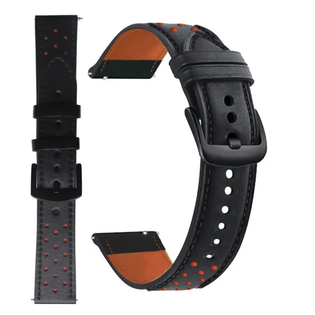 

22mm Hole Type Leather Replacement Watch Strap for Huawei GT2 for Samsung S3