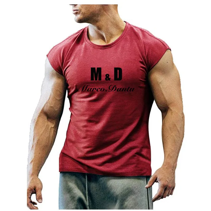 

2021 new casual sleeveless vest Unisex Men Women Couple Style Fashion Retro Short sleeve Round neck T-shirt boyfriend gift