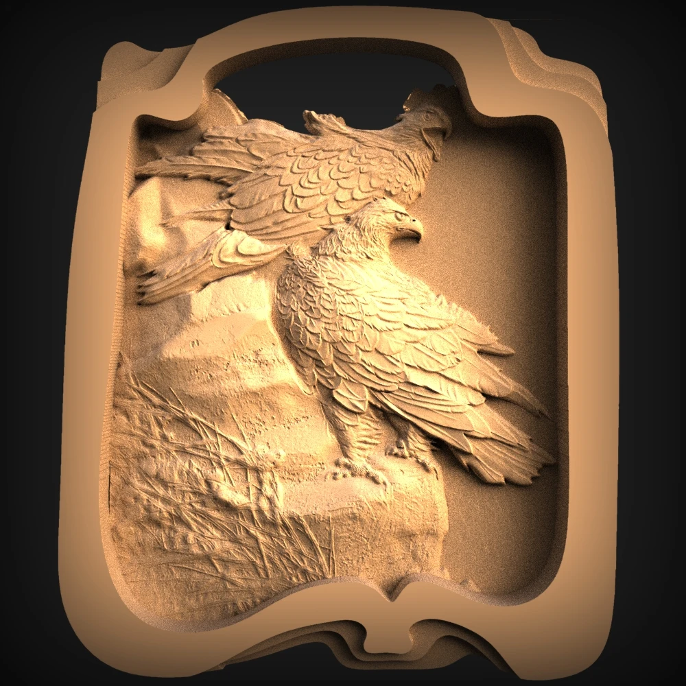 eagle 3d model relief for cnc carving engraving in STL file format | Инструменты
