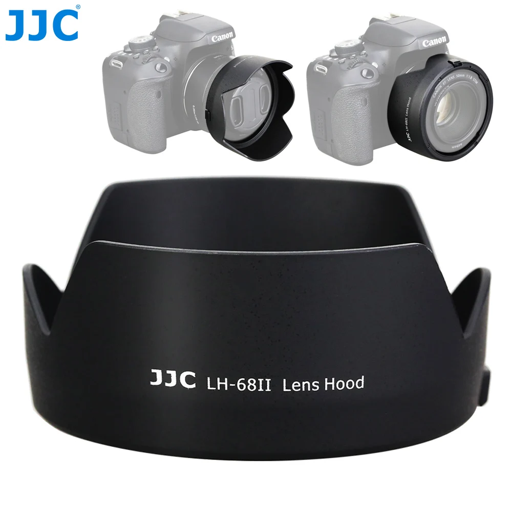 

JJC Flower Shape Bayonet Camera Reversible Lens Hood for Canon EF 50mm f/1.8 STM Lens Replaces Canon ES-68 Lens Shade Black