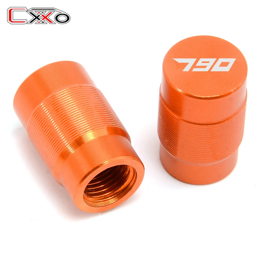 790 logo Для KTM ADVENTURE 790 990 1050 1090 1190 1290 супер Приключения R Duke 125 200 250 390 с логотипом Алюминий вентиль шины колеса Шапки - Цвет: 790 logo