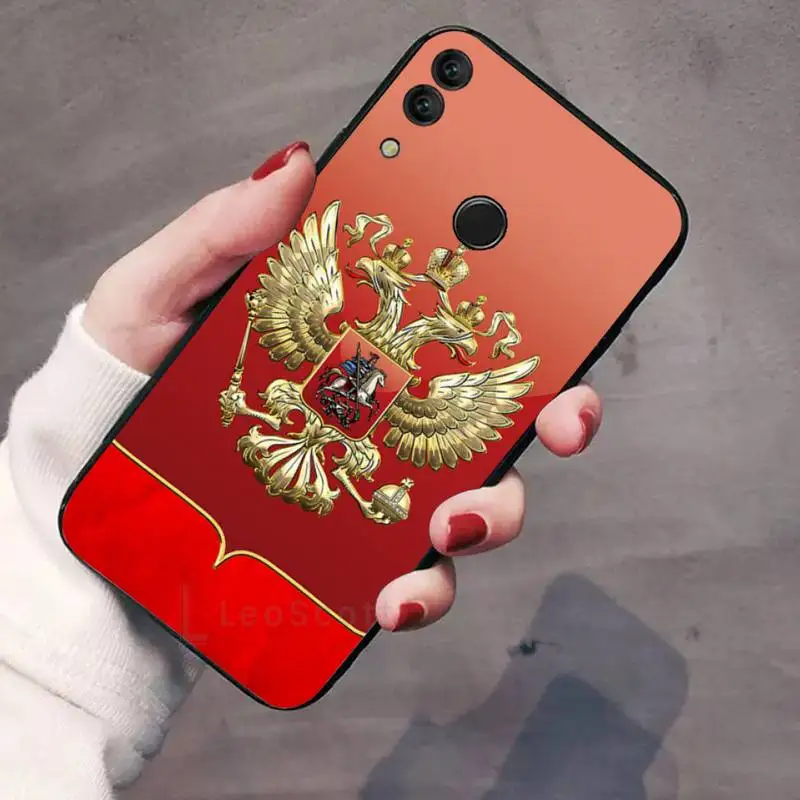 

Russia Flags Emblem Phone Case For Huawei Y5 Y6 II Y7 Y9 PRIME 2018 2019 NOVA3E P20 PRO P10 Honor 10