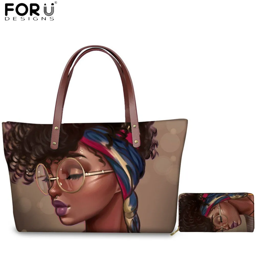 Брендовые дизайнерские сумки FORUDESIGNS для женщин 2019 африканская сумка с принтом