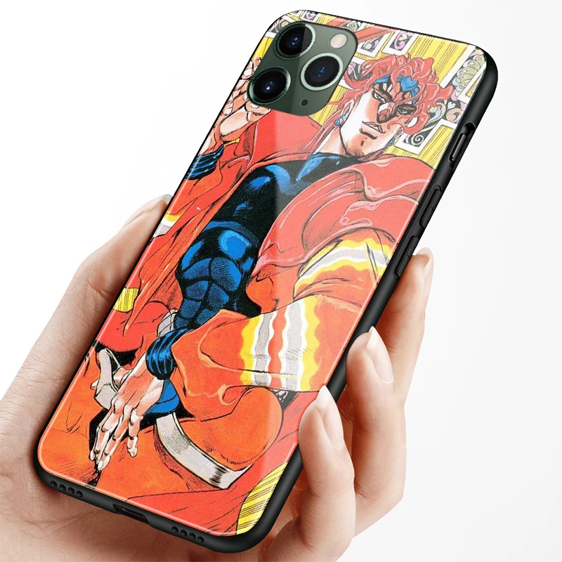 dio jojos bizarre adventure cover for iphone se 6s 7 8 x xr xs 11 pro max samsung s note 10 20 plus glass phone case shell free global shipping
