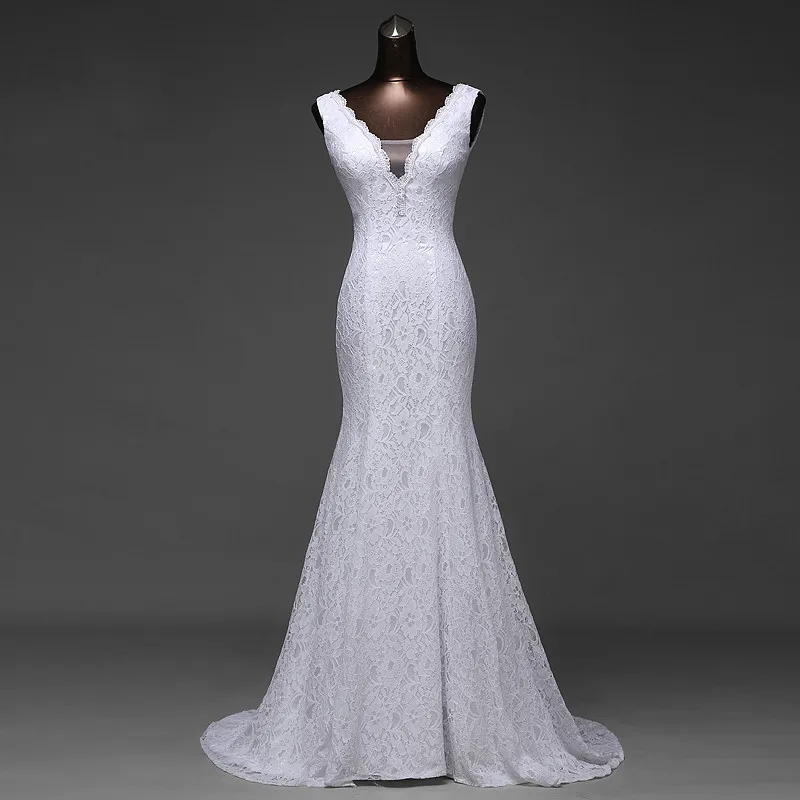 Женское свадебное платье с юбкой годе кружевное сексуальное романтичное