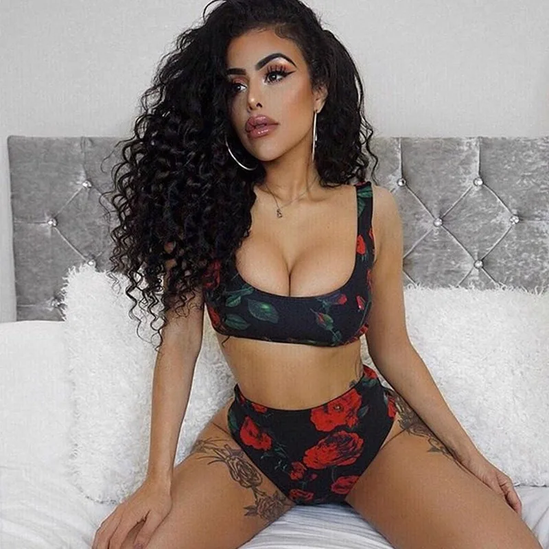 Новинка 2020 комплект бикини с принтом сексуальная летняя пляжная одежда