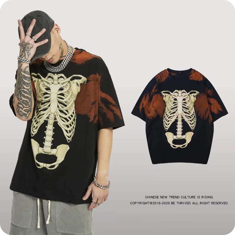 Футболка Мужская/Женская хлопковая в стиле хип хоп с коротким рукавом|Футболки