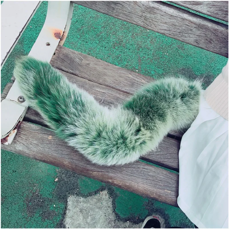 Милая металлическая Анальная пробка 70 см анальная лисий хвост из нержавеющей