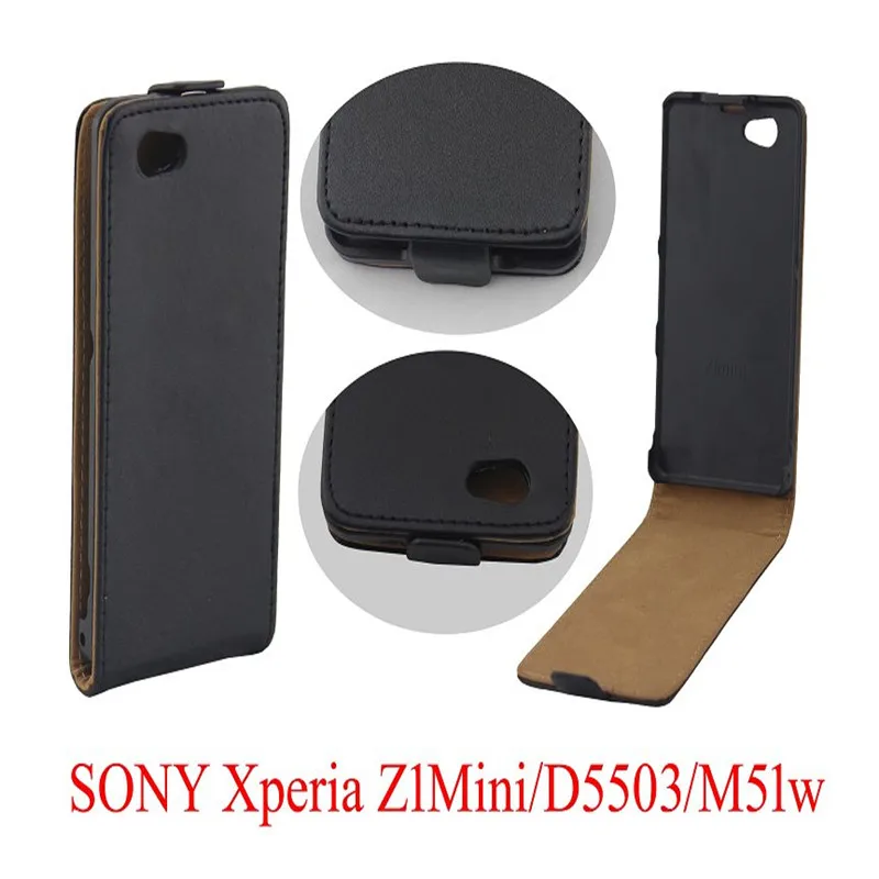Вертикальный флип чехол из искусственной кожи чехлы обложка для Sony Xperia Z1 Compact Mini