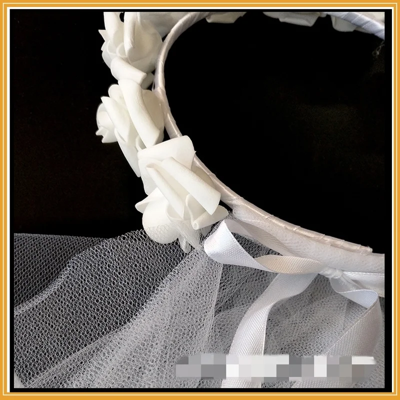 1 шт. Цветочная Корона розы вуаль для сада пляжа свадебный душ невесты помолвки