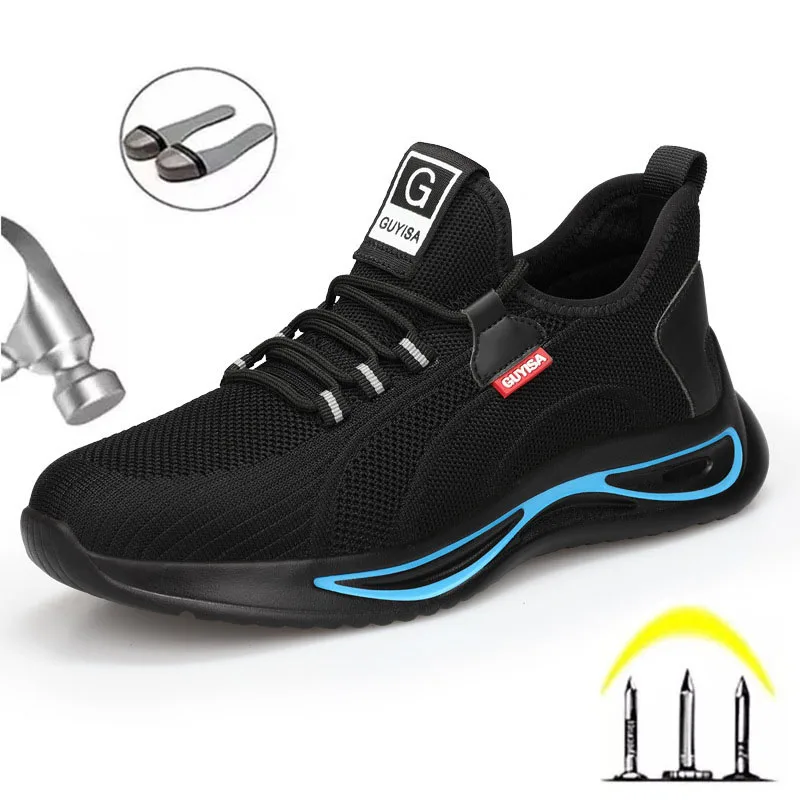 

Men's Summer Anti-smashing, Anti-piercing and Pressure-resistant Outdoor Work Safety Shoes Fashionable Lightweight Men's Shoes