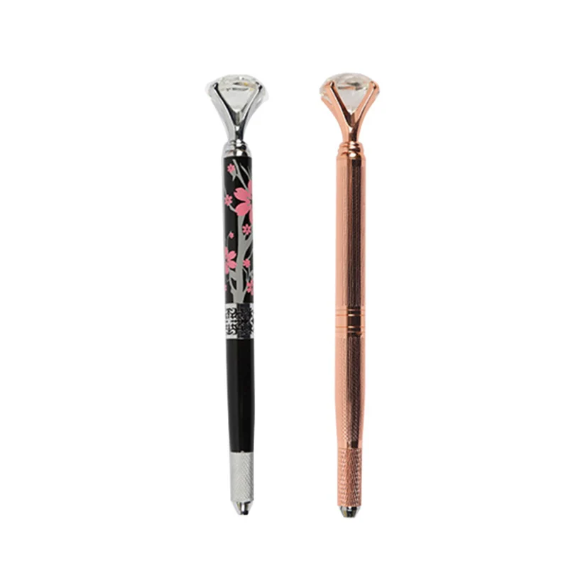 Микроблейдинг для бровей губ тату-ручка 3D ручка с кристаллами бриллиантами