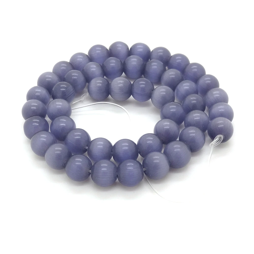 6 8 10 мм Гладкие Круглые Бусины Из Натурального фиолетового опала для