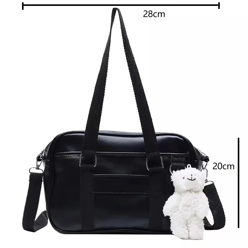 

Сумка Kwaii, сумка через плечо, сумка-мессенджер в студенческом стиле для девочек, сумка из искусственной кожи, портфель для старших классов дл...