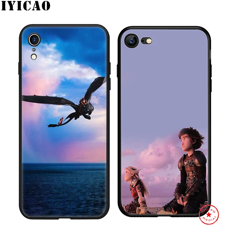 IYICAO How To Train Your Dragon Soft Phone Case for iPhone 11 Pro XR X XS Max 6 6S 7 8 Plus 5 5S SE Silicone TPU |