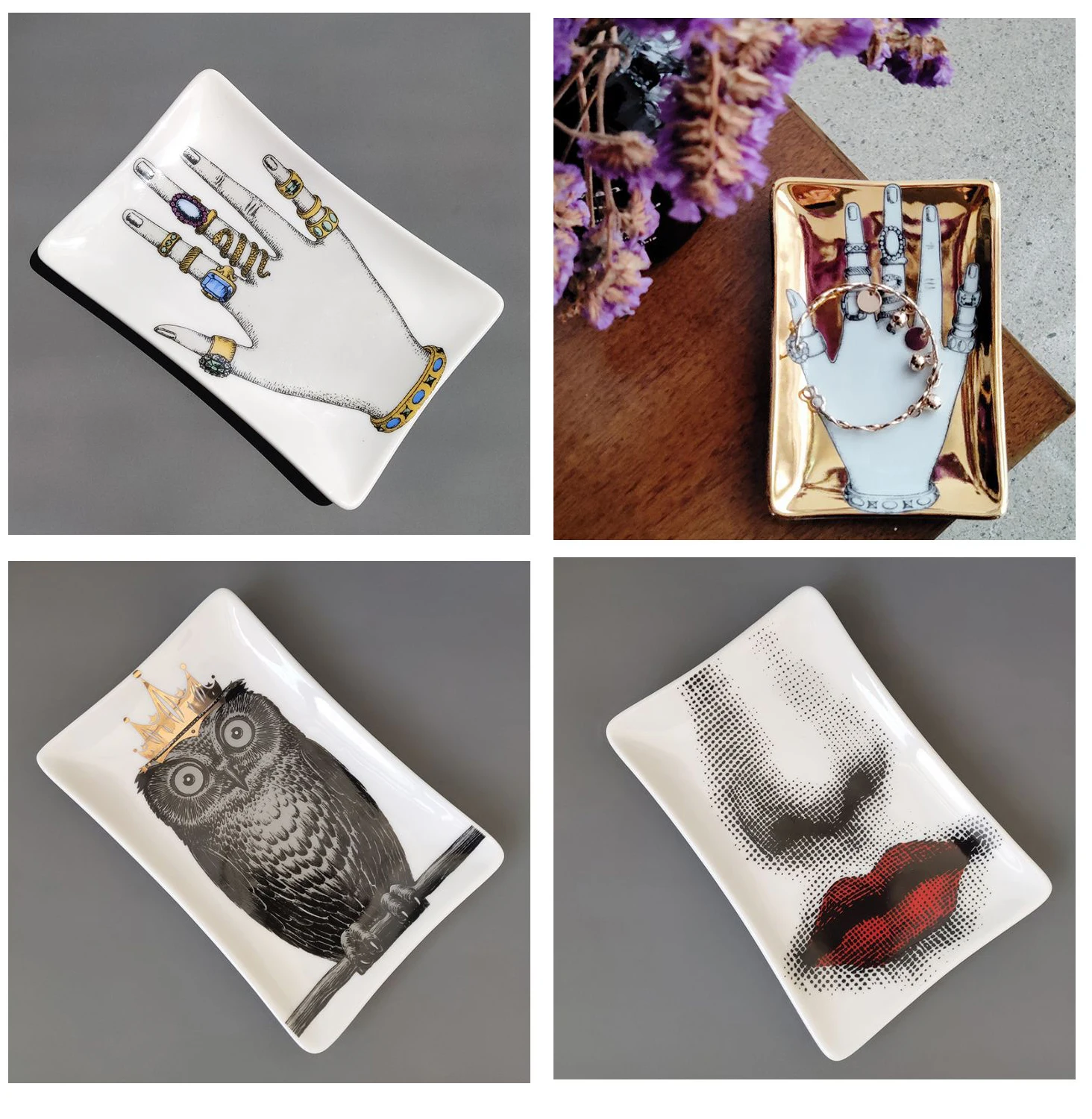 Керамический поднос для хранения ювелирных изделий тарелка демонстрации