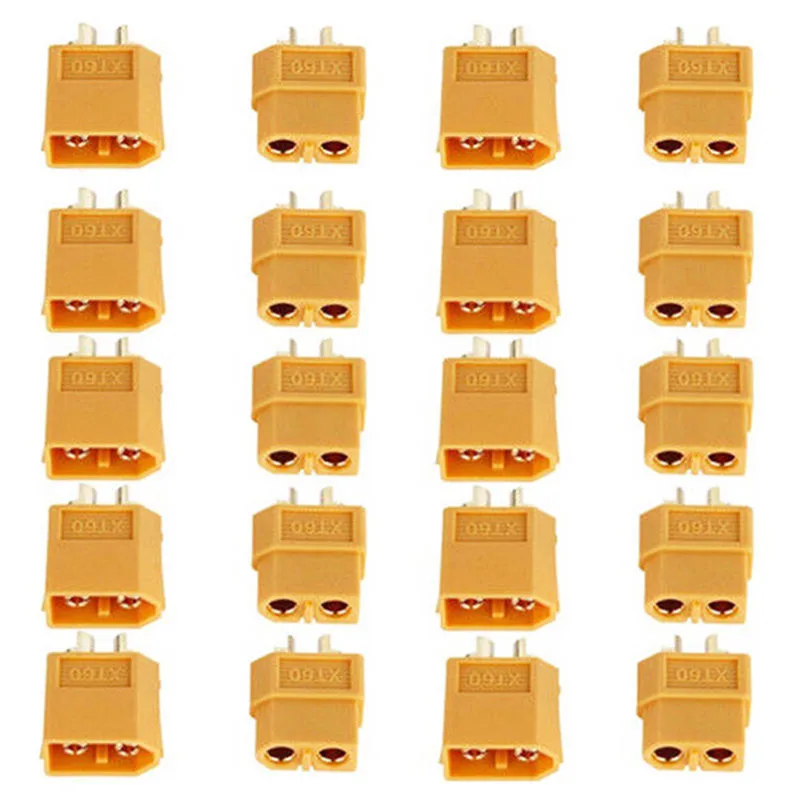 

10 Pairs RC Spare Parts Lipo Battery XT60 Male & Female Bullet Connectors Plugs For RC LiPo Battery