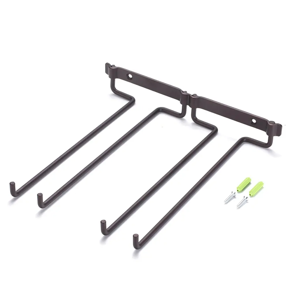 Настенный держатель для винных стаканчиков односторонний двухрядных Винных