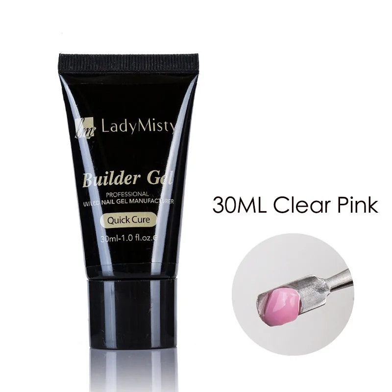 30ml clear pink 45 мл полигель для ногтей жидкая акриловая жидкость Silp раствор Clearnser плюс средство для удаления желе полигелевая кисть, лак для ногтей гель лак - Цвет: 30ml clear pink