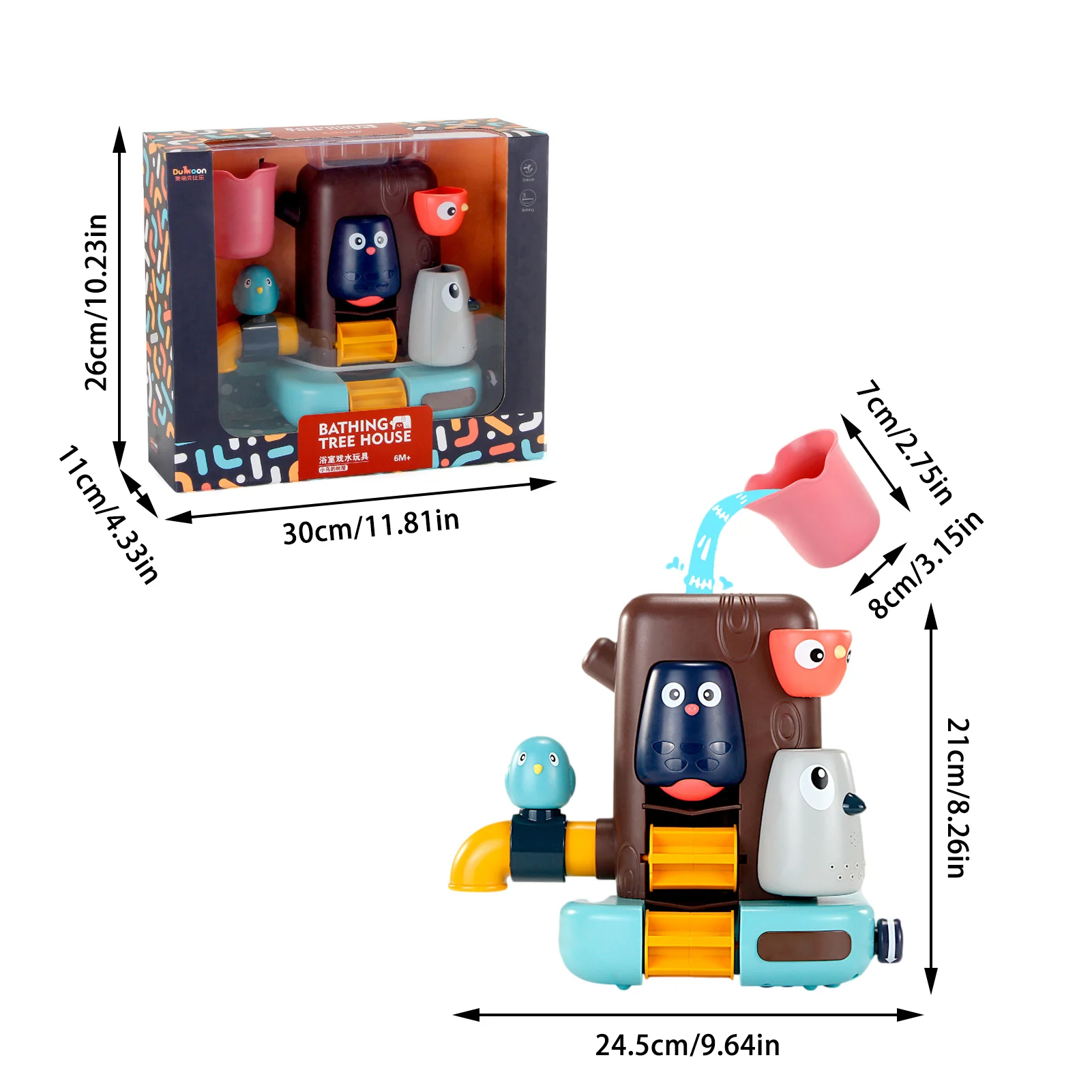 

Children's Bath Toys Baby Water Spray Shower Game Fun Woodpecker Water Play Toy Chidlren Bathroom Bathing Shower Kids Toy