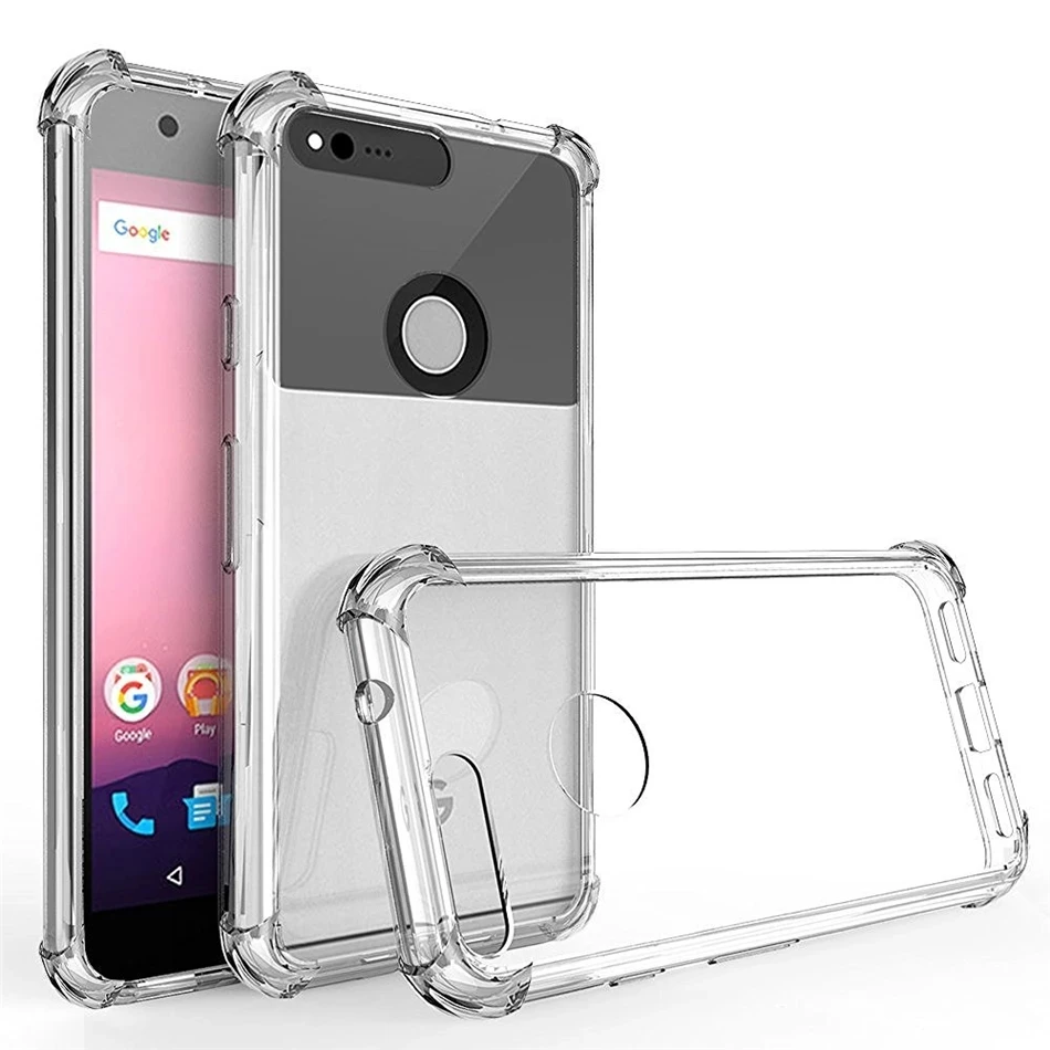 

For Google Pixel 8 7 6 Pro 7A 6A 5A 4A 5 4 3 3A 2 XL 4A5G Clear Crystal Soft Silicon TPU Shockproof Protection Phone Back Cove