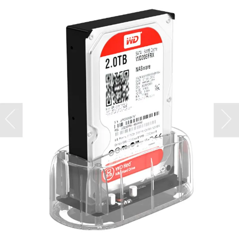 ORICO 1 отсек HDD чехол 3 5 дюймов SATA Тип C дюйма SSD/HDD корпус для хранения прозрачный