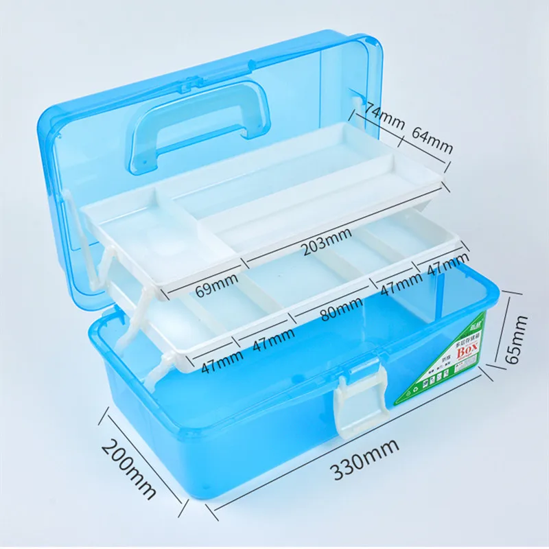Пластиковые ящики для хранения 32x18x14 см с несколькими ячейками бытовая