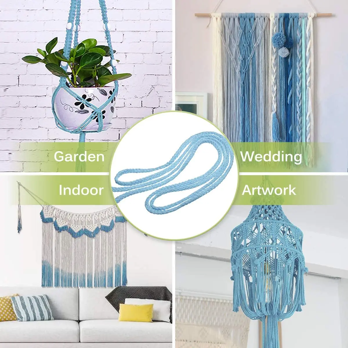 5 мм красочные белый хлопковый шнур из натурального бежевого цвета витая веревка