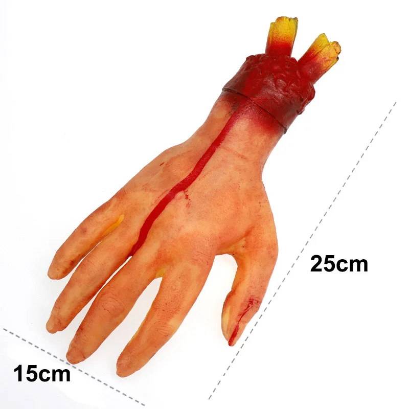 1 шт. Хэллоуин ужас Кровавые руки страшное охотничье украшение для вечеринки