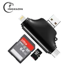 INGELON картридер card reader USB 3,0 type C для SD Micro SD TF адаптер для ноутбуков Аксессуары OTG Смарт-память SD кардридер для iphone кардридер переходник usb карт ридер кард ридер переходник флешка адаптер