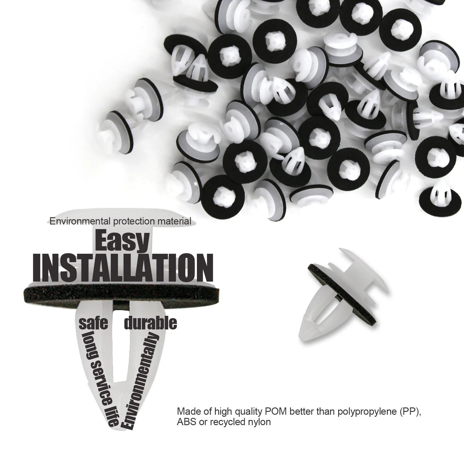 

50Pcs Car Door Trim Panels Fastener Clips Car Plastic Fixed Clip For BMW E34 E36 E38 E39 E46 M3 M5 Z3 X5 Car Accessories