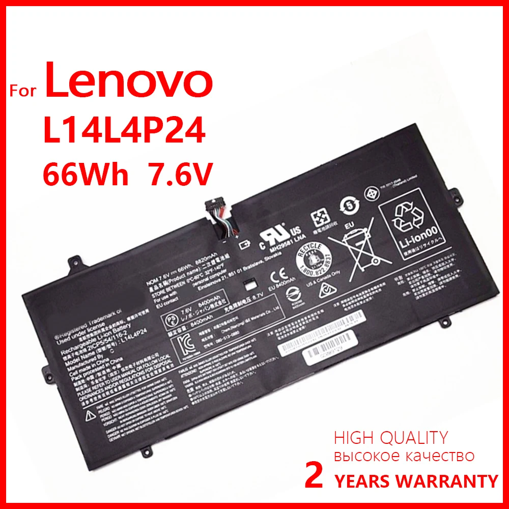 

100% Genuine Original L14L4P24 L14M4P24 Laptop battery For LENOVO YOGA 4 PRO YOGA 900 900-13ISK 900-IFI 900-ISE New Batteria