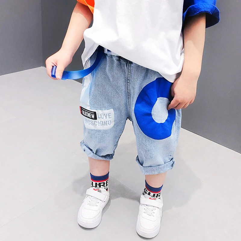 Детские летние джинсовые шорты высокого качества повседневные хлопковые рваные