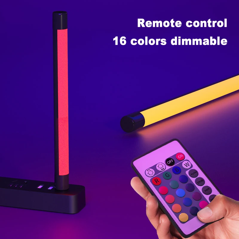 Портативный светодиодный светильник с RGB-подсветкой цветной ночсветильник для