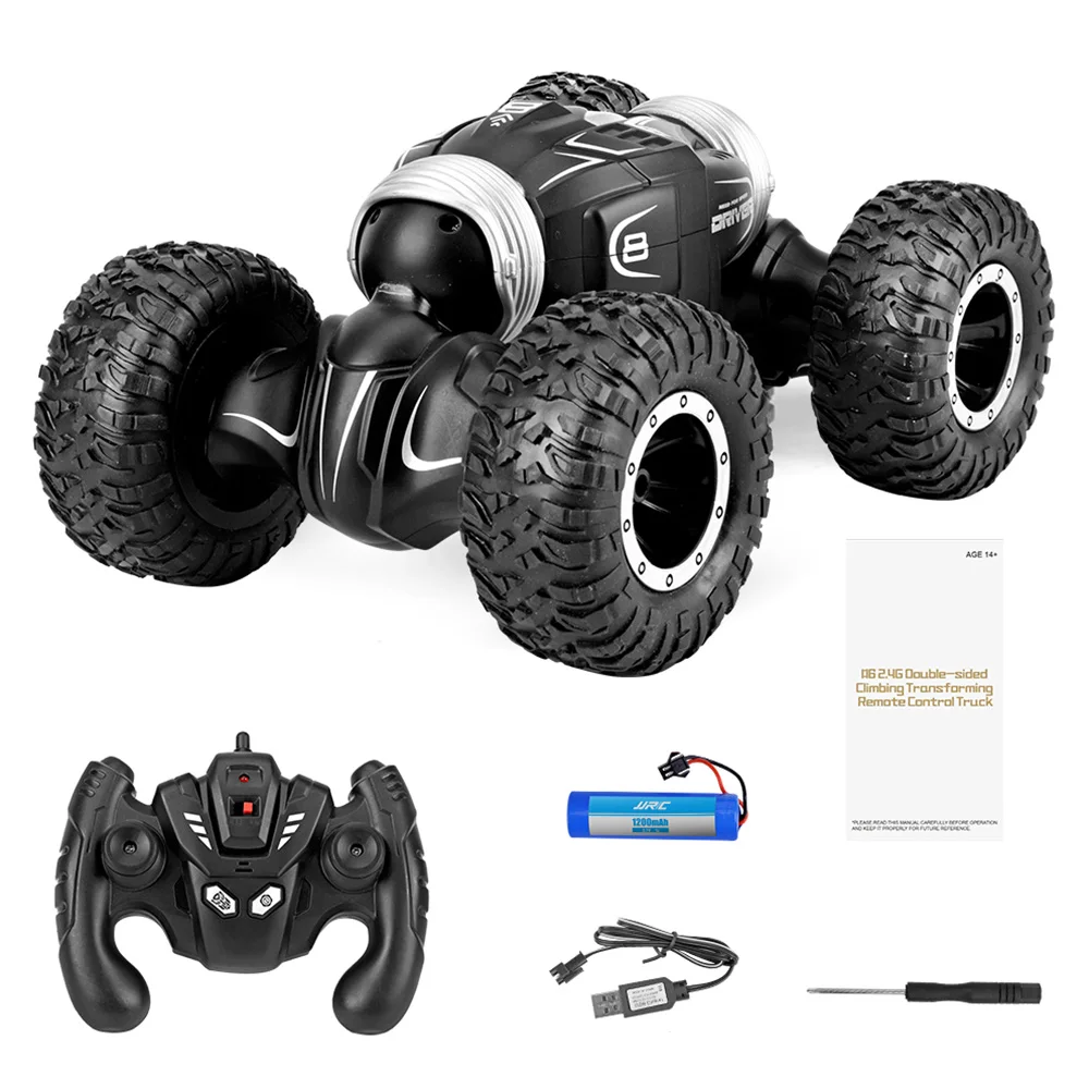 JJRC Q70 RC автомобиль 2 4 ГГц 1:16 трюк 4WD 15 км/ч двухсторонний Fip деформация Альпинизм