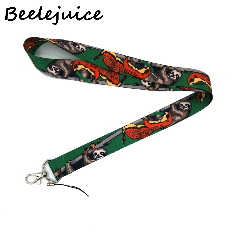 Ленивый Ленивец с животным ремешком на шею ремешок для ключей мобильный телефон