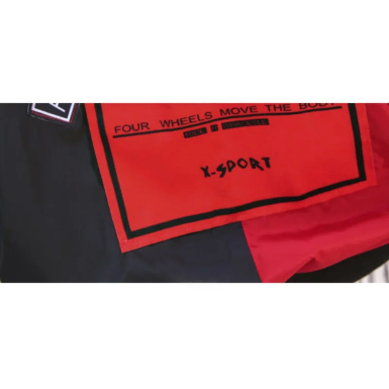 

Women Outerwear 2019 Autumn Winter Loose BF Harajuku Matching Baseball Uniform Long Sleeve Zipper Patchwork Jacket Female Coat