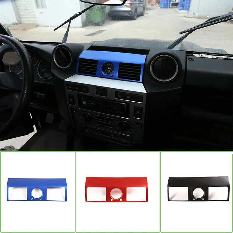 For Land Rover Defender 110 2008-18 Car Central Control Air Conditioning Air Outlet Decorative Frame Stickers Car Accessories