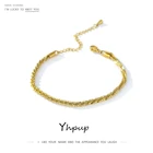 Модный браслет Yhpup со звездами из нержавеющей стали, ювелирные изделия для женщин, очаровательный металлический браслет, подарочные браслеты 2021, бижутерия