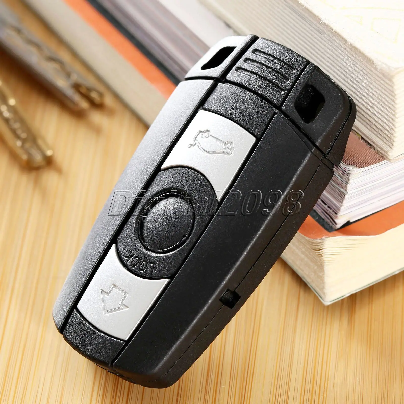 

Yetaha Replacement 3 Buttons Fob Remote Key Shell Case Folding Flip Uncut Blade Car Key Shell for BMW 1 3 5 6 Car Alarm Housing