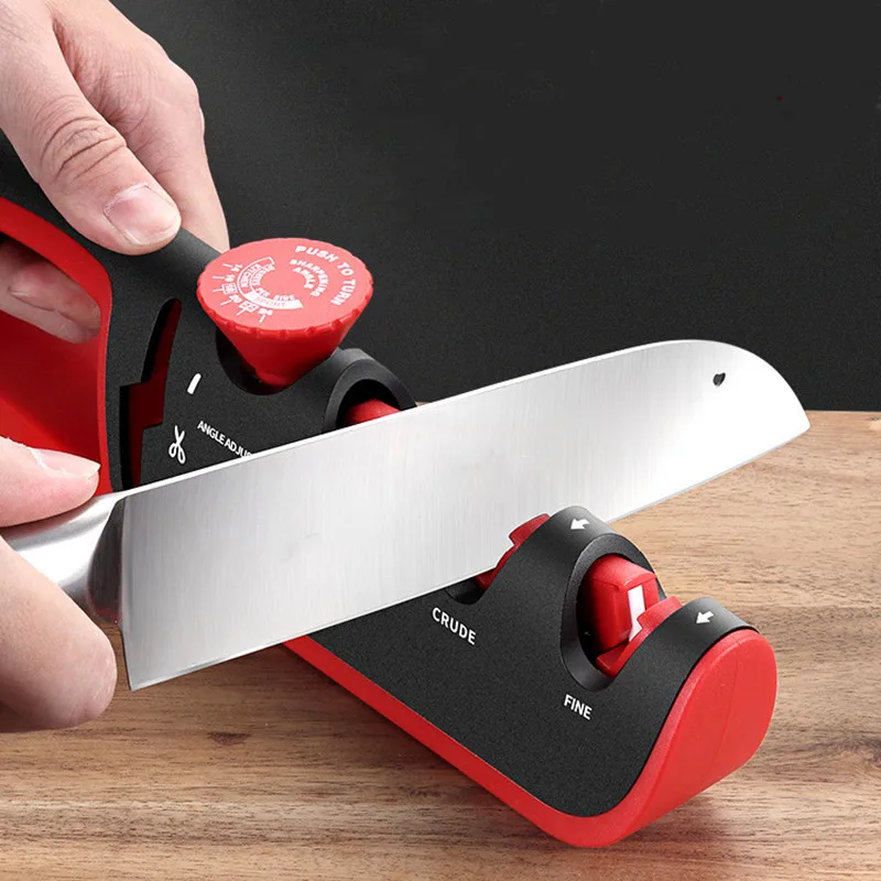 

Knife Sharpener Angle Adjustable 4 Stages Scissors Sharpening stone Professional Kitchen Grinder knives Whetstone Kitchen Tools