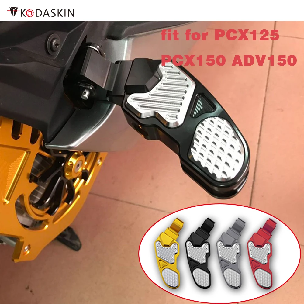 

Kodaskin Aluminum Alloy Rear Footrests Foot Rests Passenger Extension Extended Footpegs Adapter For PCX150 pcx 125 150 adv150