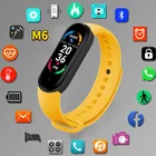 Смарт-часы для мужчин и женщин M6 Band 6 с Bluetooth и подключением, фитнес-браслет, спортивный смарт-браслет, водонепроницаемый монитор пульса и артериального давления
