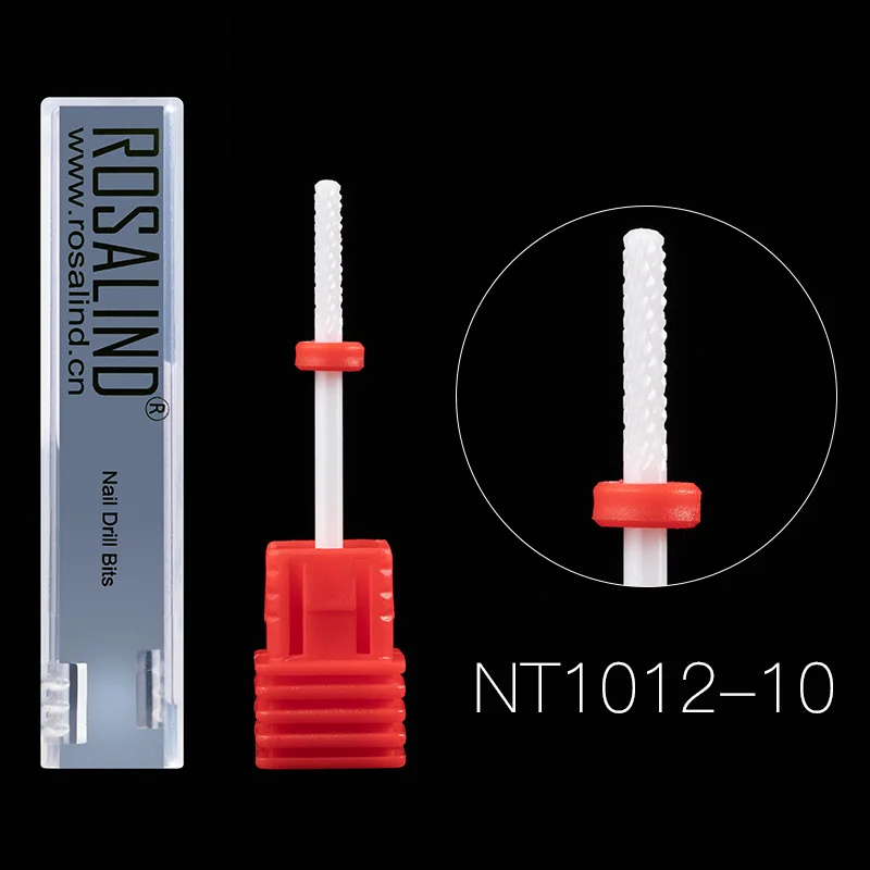 NT1012-10 ROSALIND керамический шлифовальный головной Бур для ногтей Rmove Arcylic поли гель порошок для ногтей Педикюр шлифовальный аппарат инструмент для ногтей - Цвет: NT1012-10