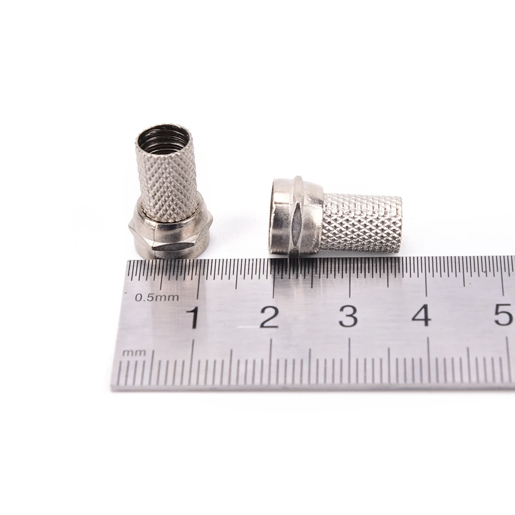 2018 Новый 10 шт. F цифровой кабельный соединитель для кабельного ТВ винтовой разъем