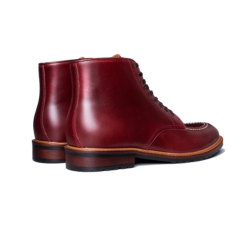 

2020 Fashion Design Genuine Leather Men Fashion Ankle Boot High Top Lace Up Martins Boots Shoes Work Casual Chelsea Boots Black