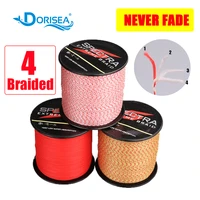 dorisea never fade spotted color 4 strands 100m 300m 500m 1000m 2000m pe multifilame braided fishing line 6 100lb fishing wire